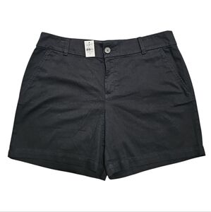 LOFT Classic Black Women's Shorts 100% Cotton Size 10